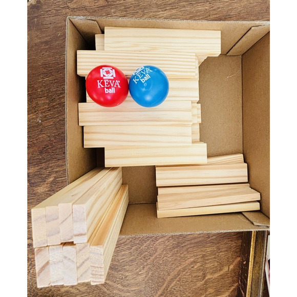 Contraptions 50 pc STEM Obstacle Building Game Wood Plank Set Mindware Keva - Picture 8 of 15